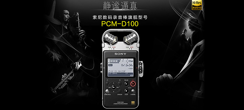 SONY 索尼 PCM-D100 专业线性录音棒