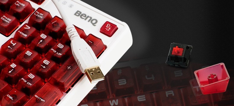 BenQ 明基 天机镜  KX890  红轴机械键盘