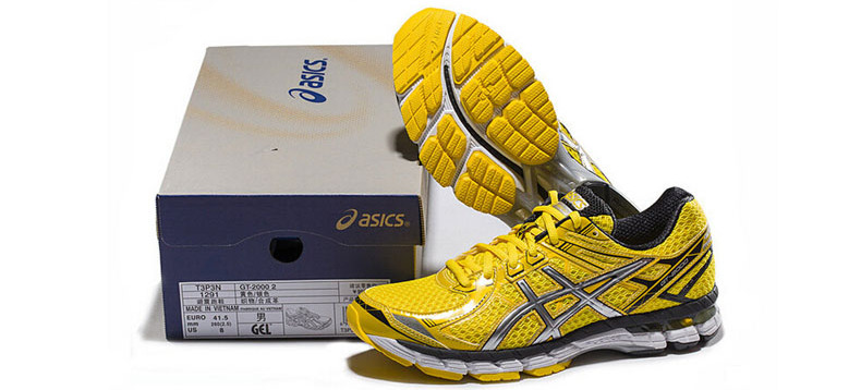 ASICS 亚瑟士 GT-2000 2 男跑步鞋（黄/银）