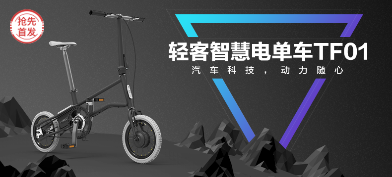 【抢先首发】TSINOVA 轻客 折叠款 智慧电单车 TF01
